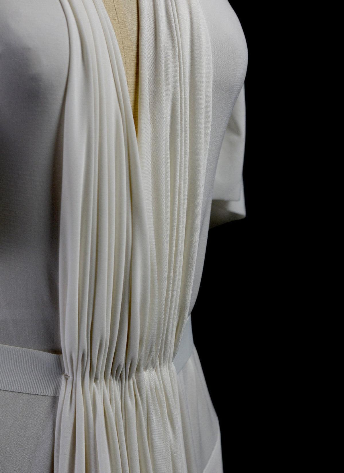 Bridal Draped Silk Jersey Gown - Paulette