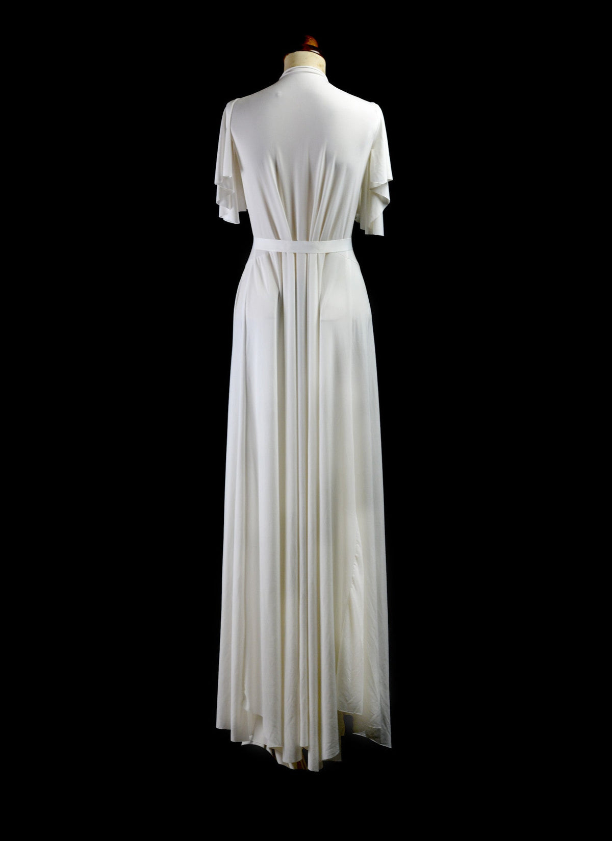 Bridal Draped Silk Jersey Gown - Paulette