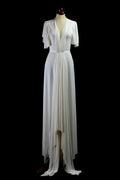 Bridal Draped Silk Jersey Gown - Paulette