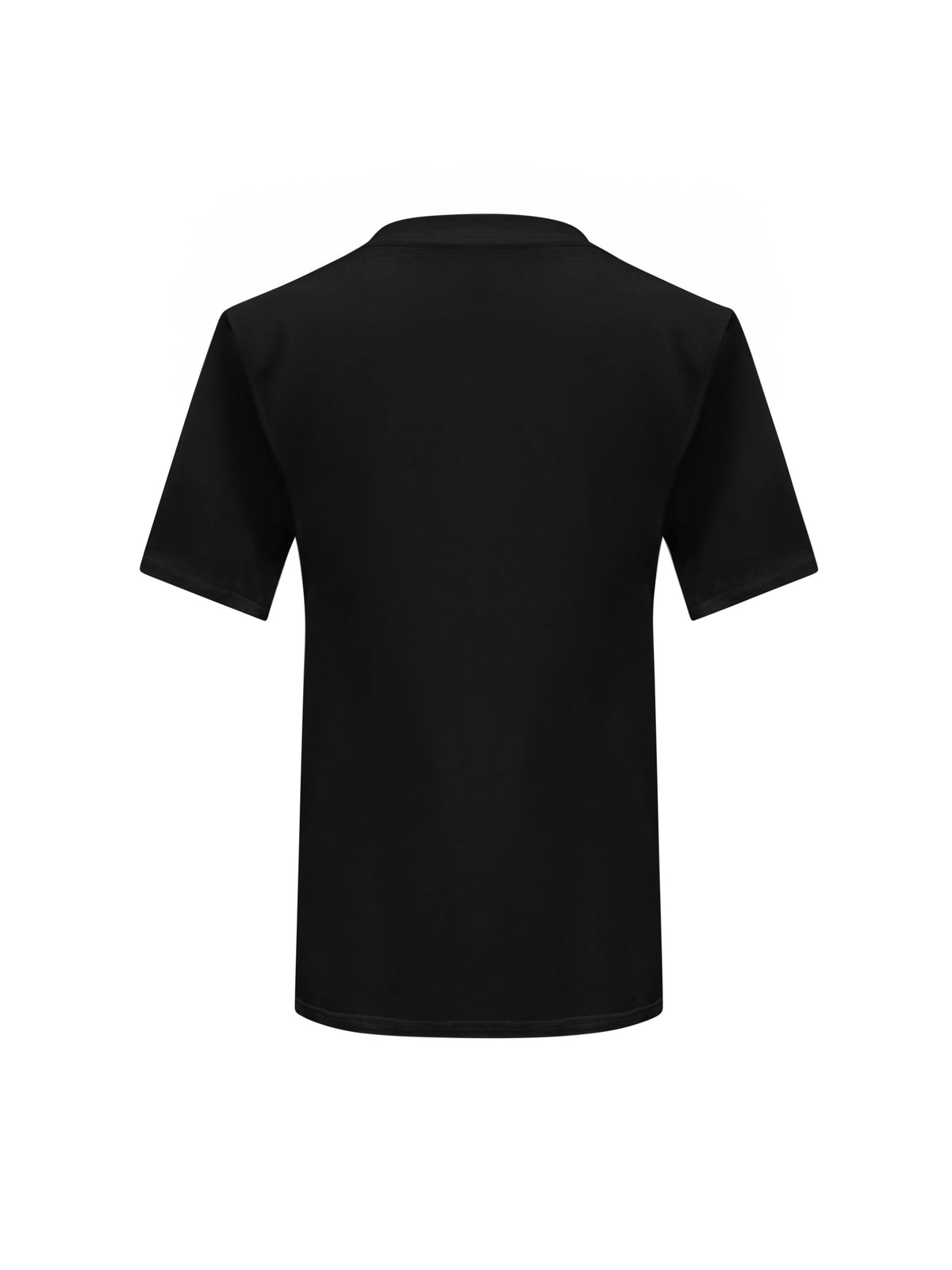 White Roses Black Cotton T-Shirt