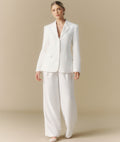 Cinched Tailored Bridal Blazer - Off White