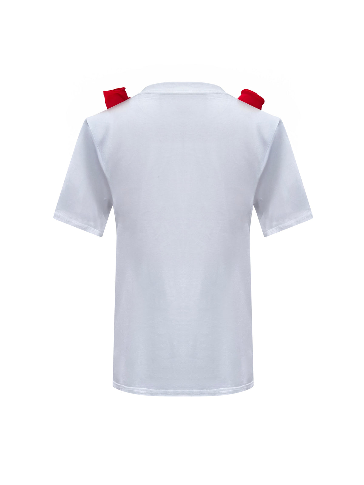 Red Middle Rose Toma Cotton T-Shirt