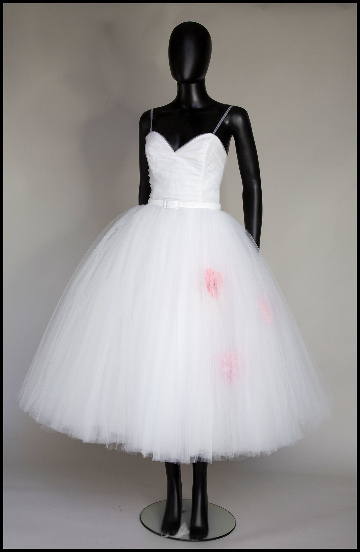 Ivory Tulle Ballerina Midi Wedding Dress