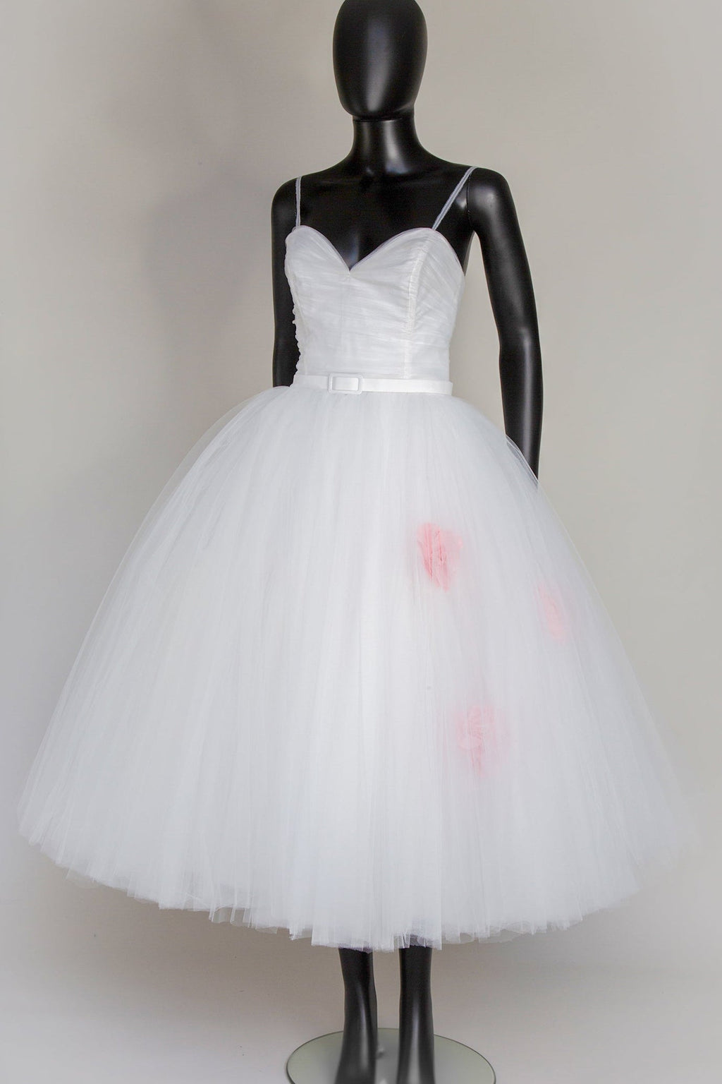 Ivory Tulle Ballerina Midi Wedding Dress