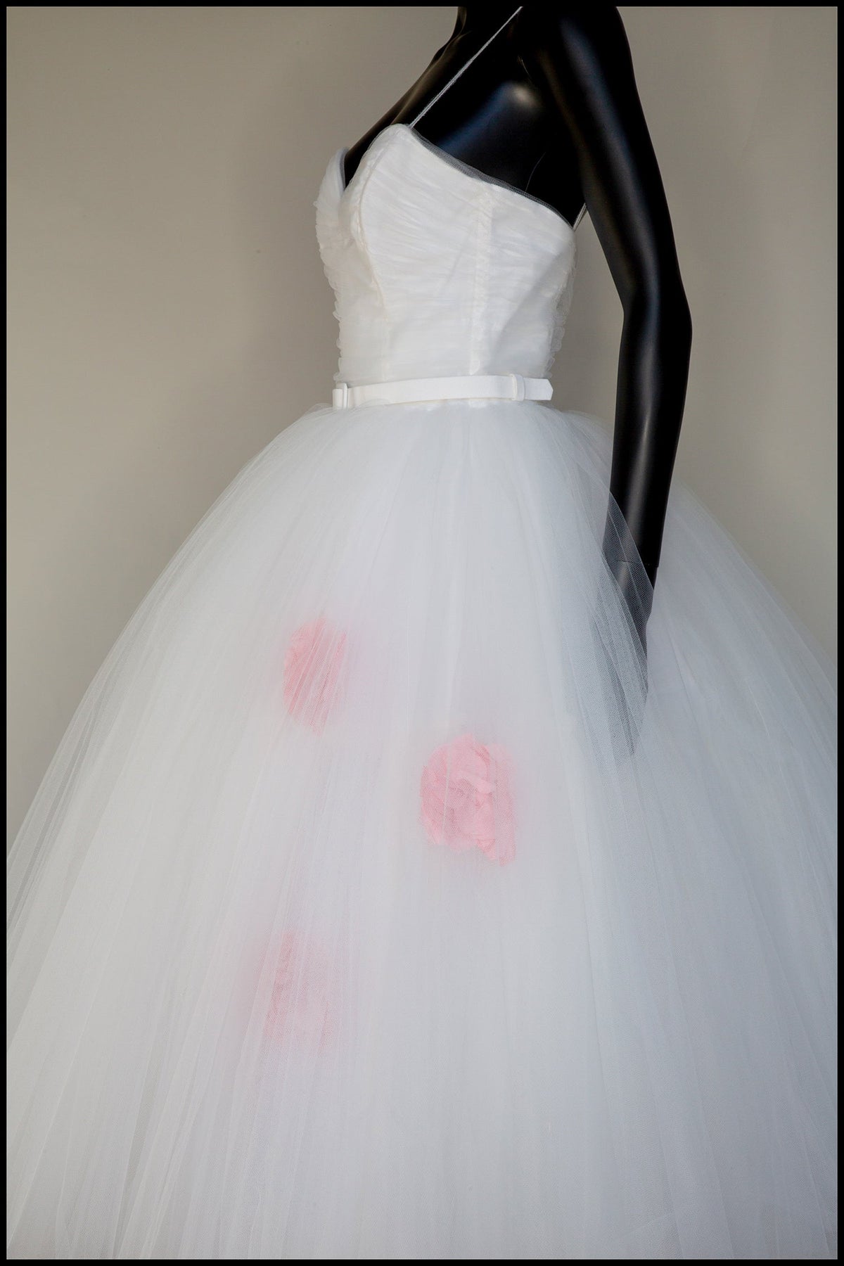 Ivory Tulle Ballerina Midi Wedding Dress