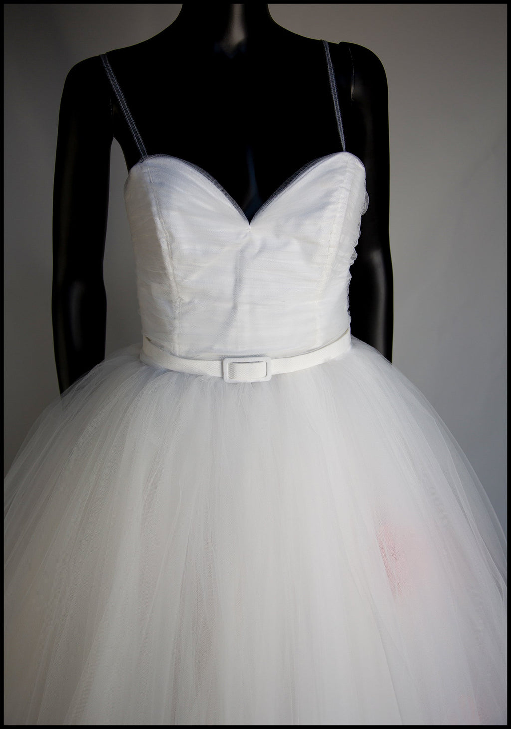 Ivory Tulle Ballerina Midi Wedding Dress