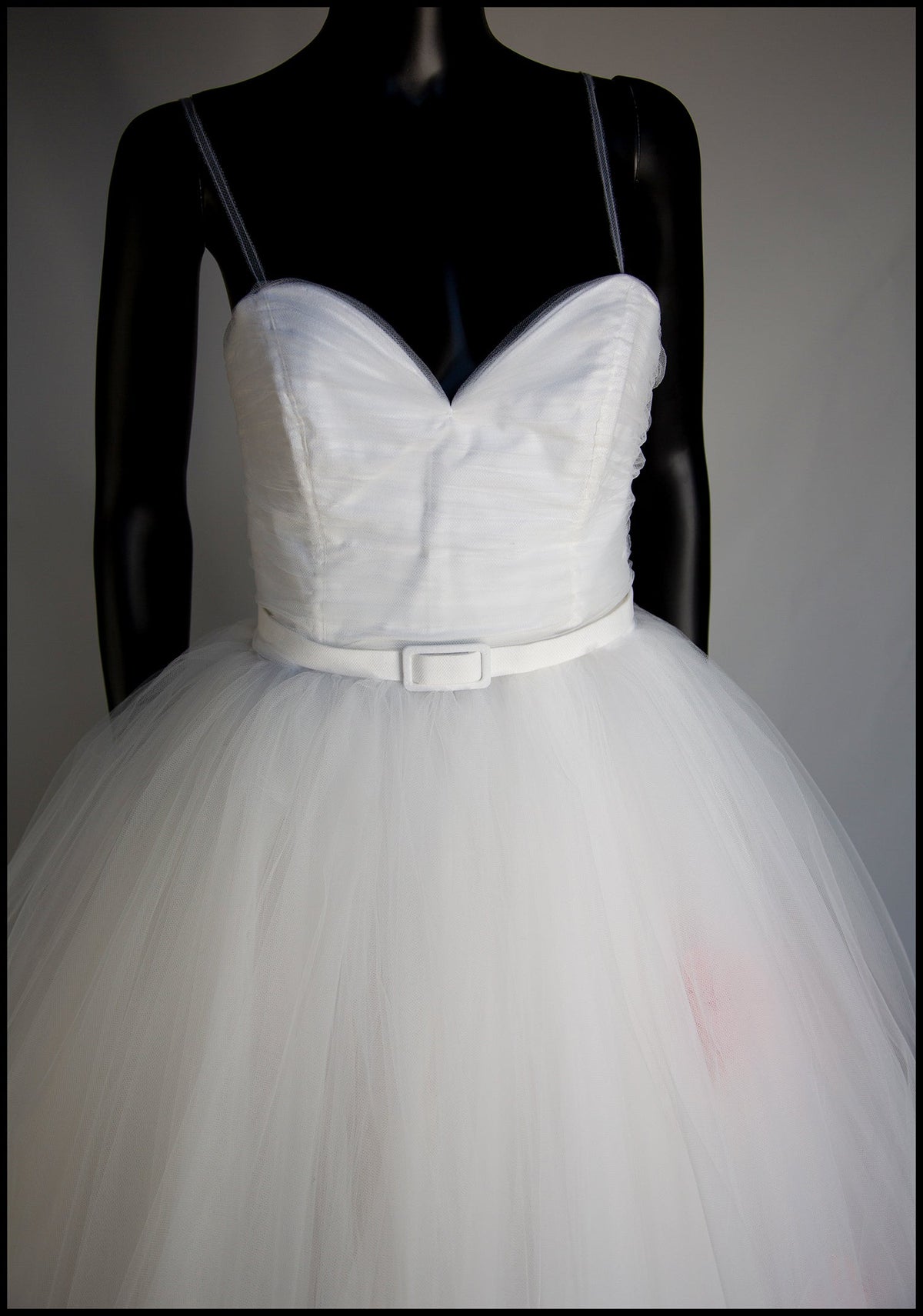 Ivory Tulle Ballerina Midi Wedding Dress