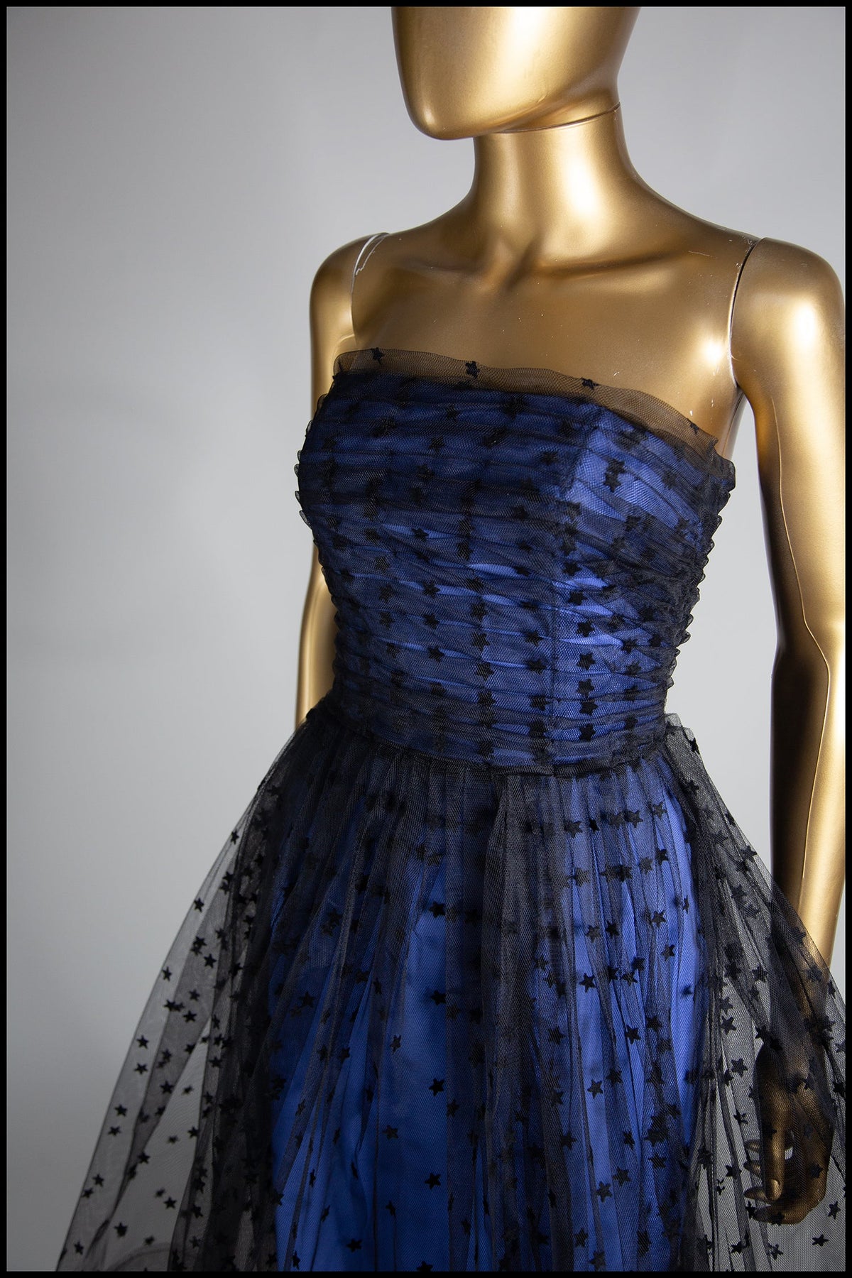 Black Magic - Star Tulle Cocktail Midi Dress