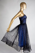 Black Magic - Star Tulle Cocktail Midi Dress