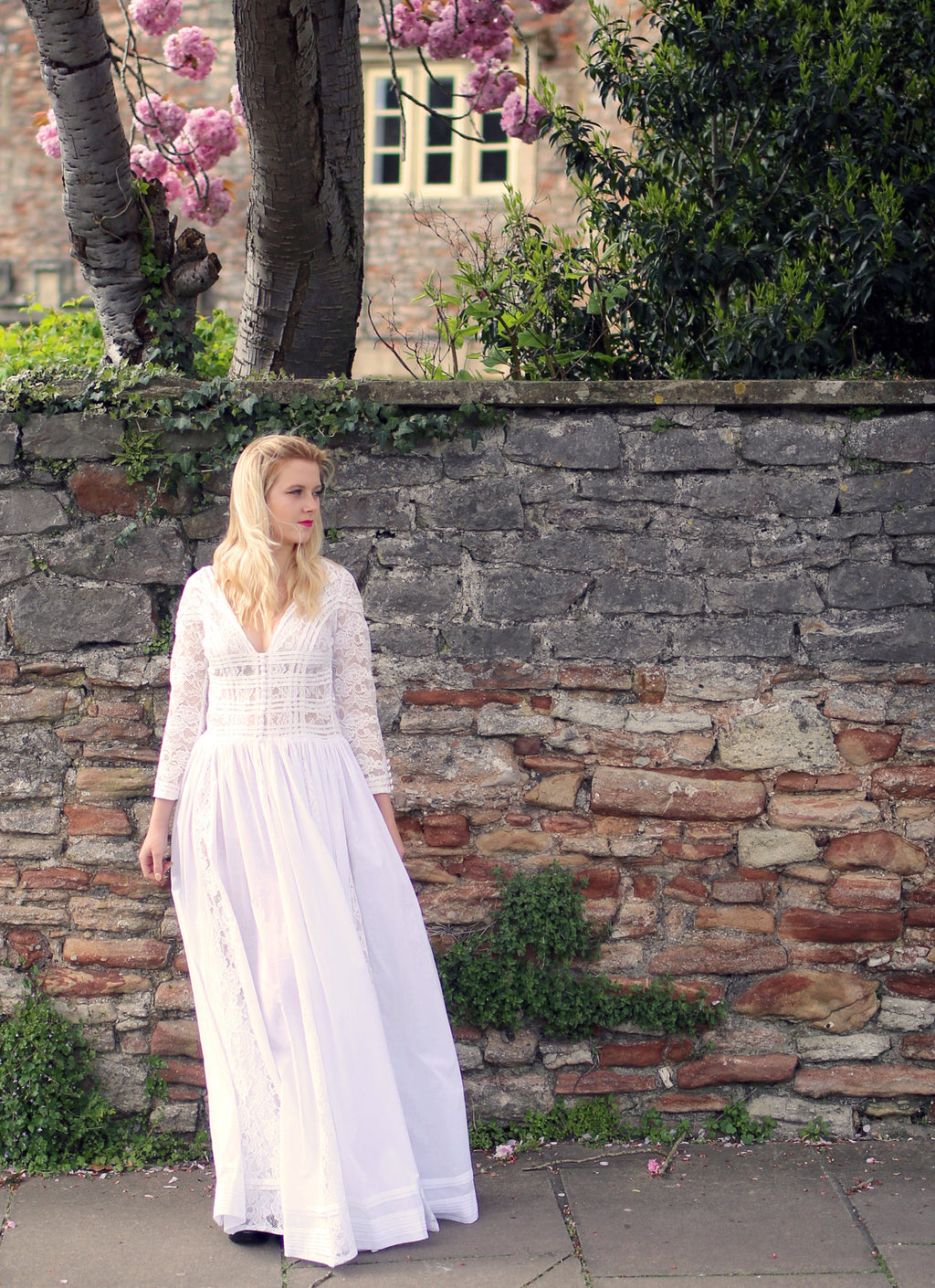1910 - Edwardian Cotton Lace Maxi Dress (sample)