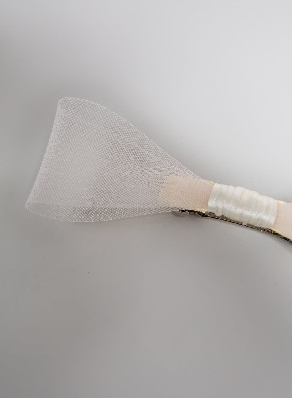 Ivory Crinoline Bridal Hair Bow