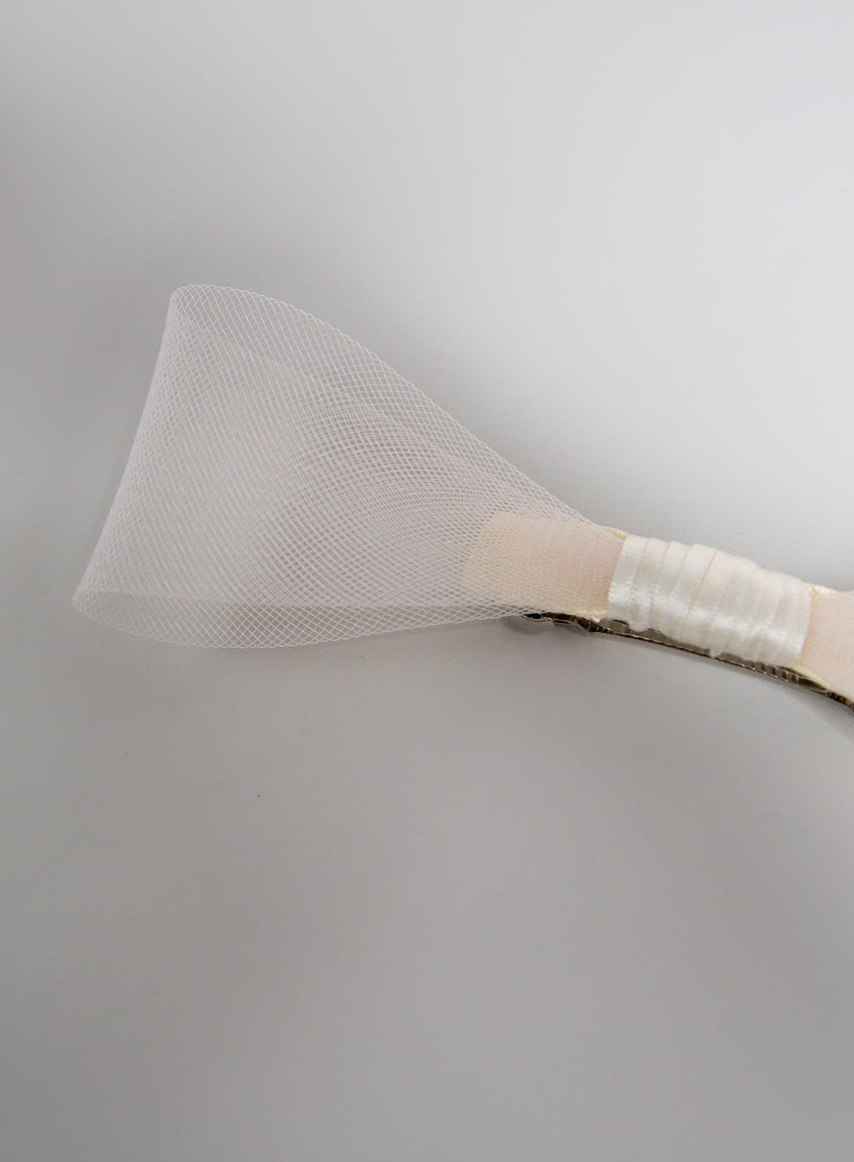 Ivory Crinoline Bridal Hair Bow