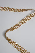 Antique Gold Fish Scale Beaded Belt