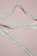 White and Pink Crystal Beaded Belt