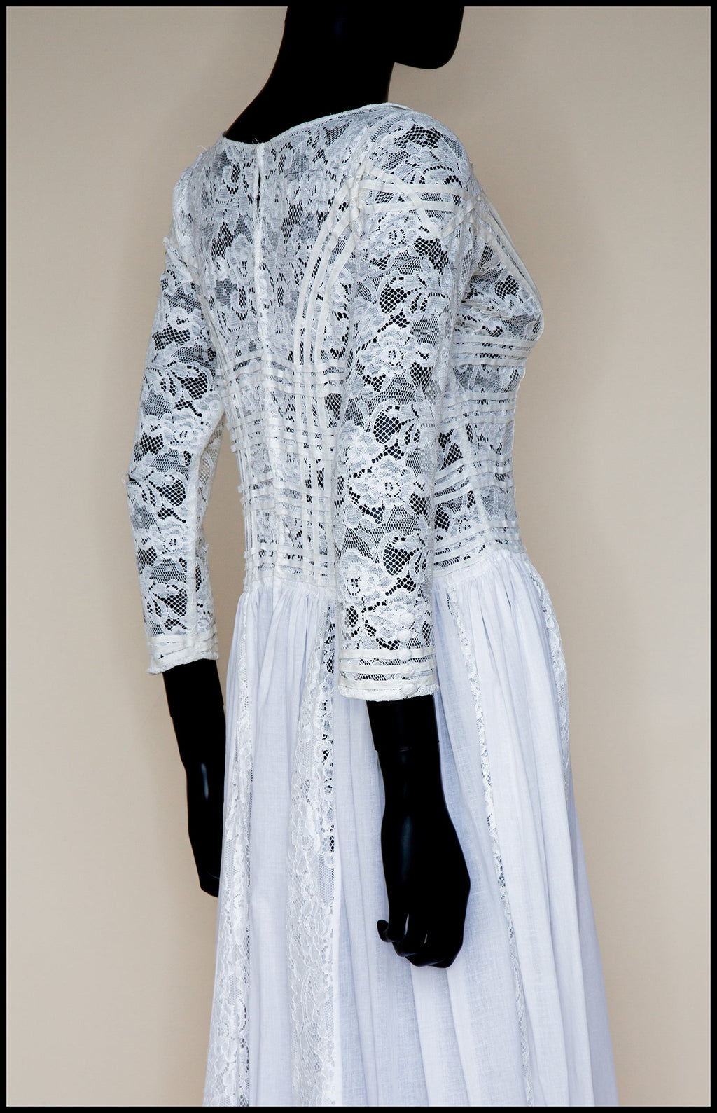 1910 - Edwardian Cotton Lace Maxi Dress (sample)
