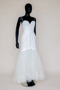 Fortuna - Ivory Lace Tulle Hourglass Gown - S (sample)