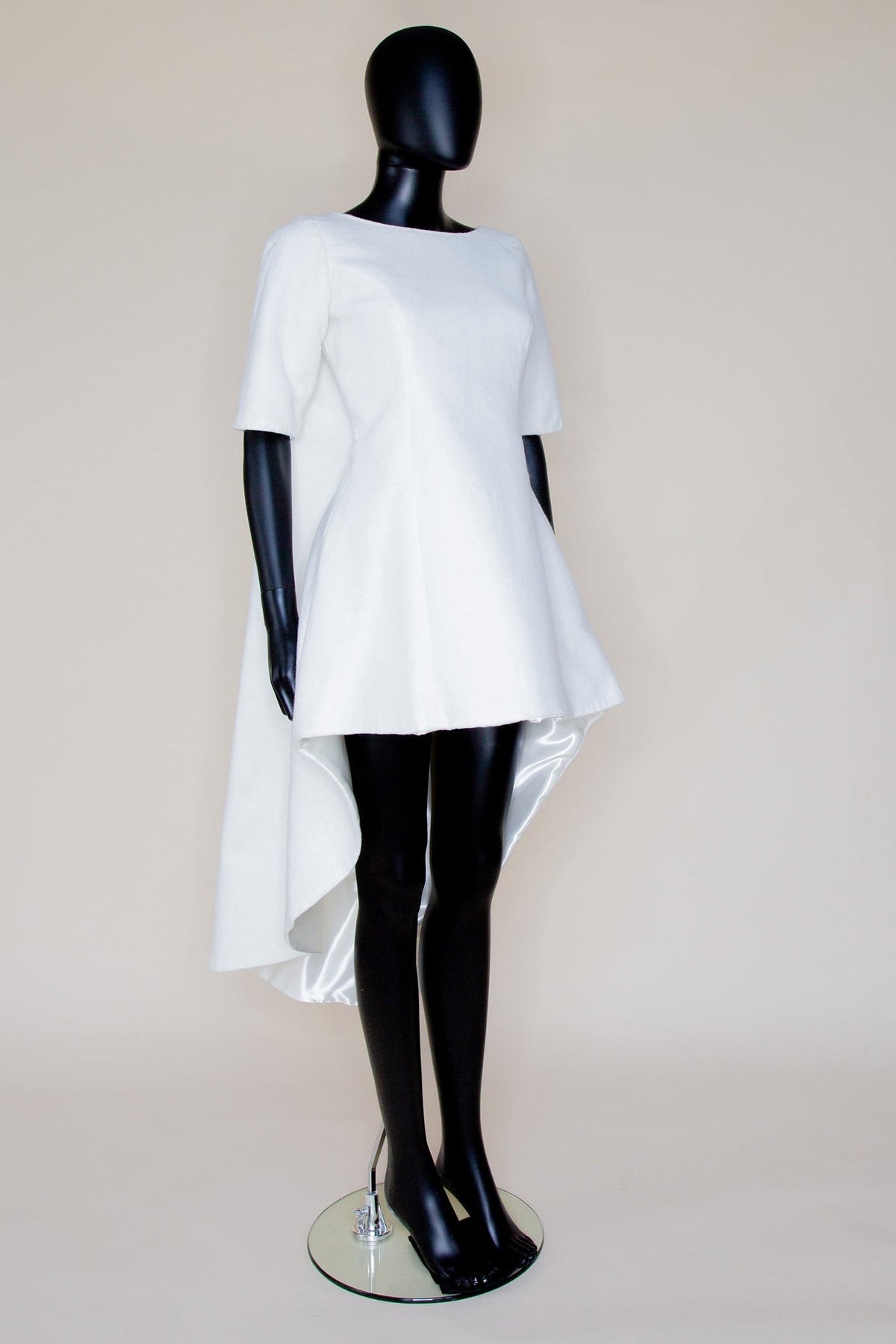 1960 - Wool Felt Mini Dress - S