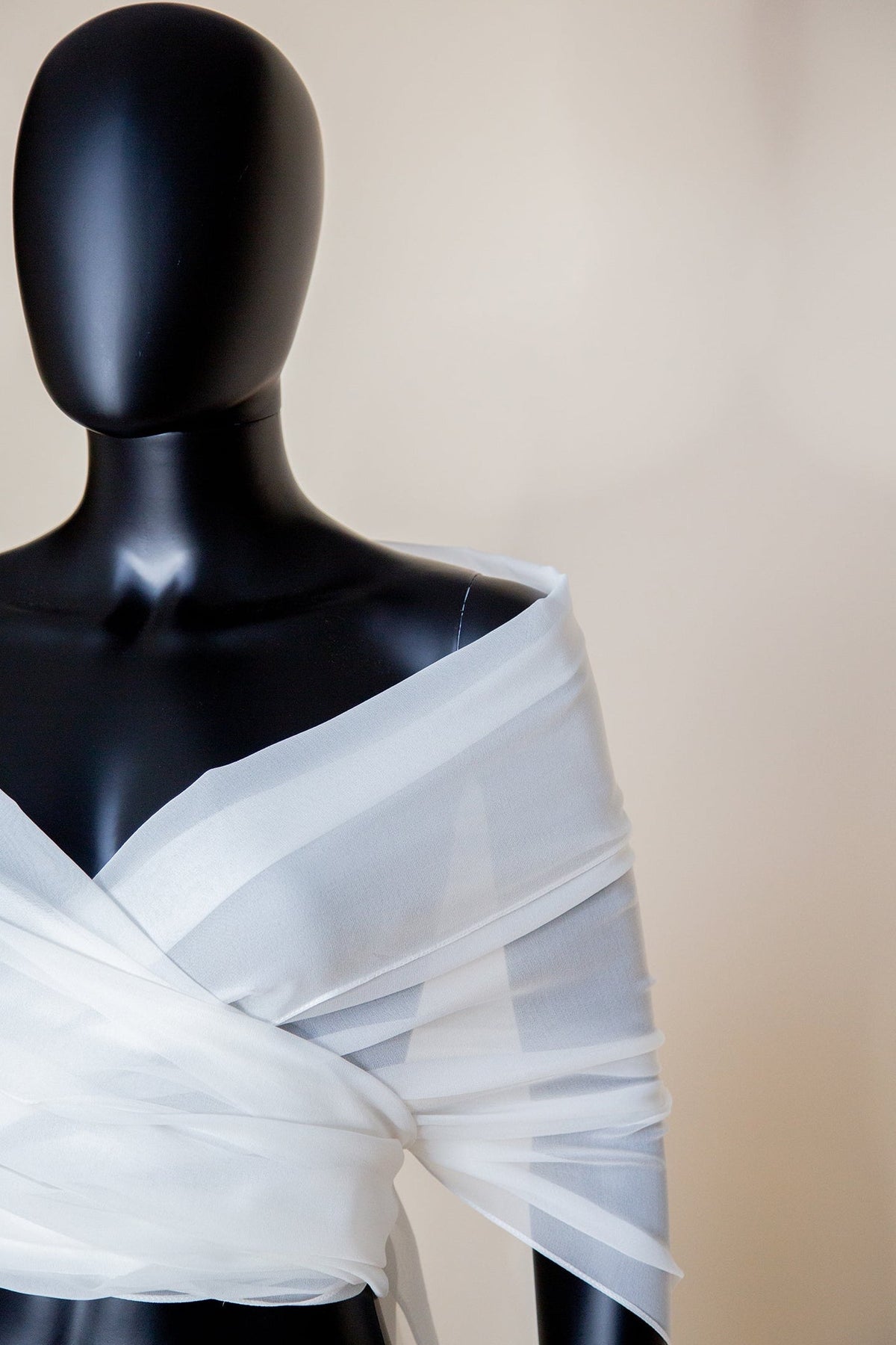 Anwen - Silk Georgette Bridal Wrap