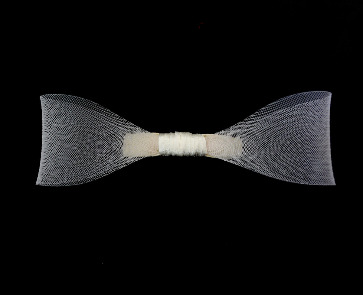 Ivory Crinoline Bridal Hair Bow
