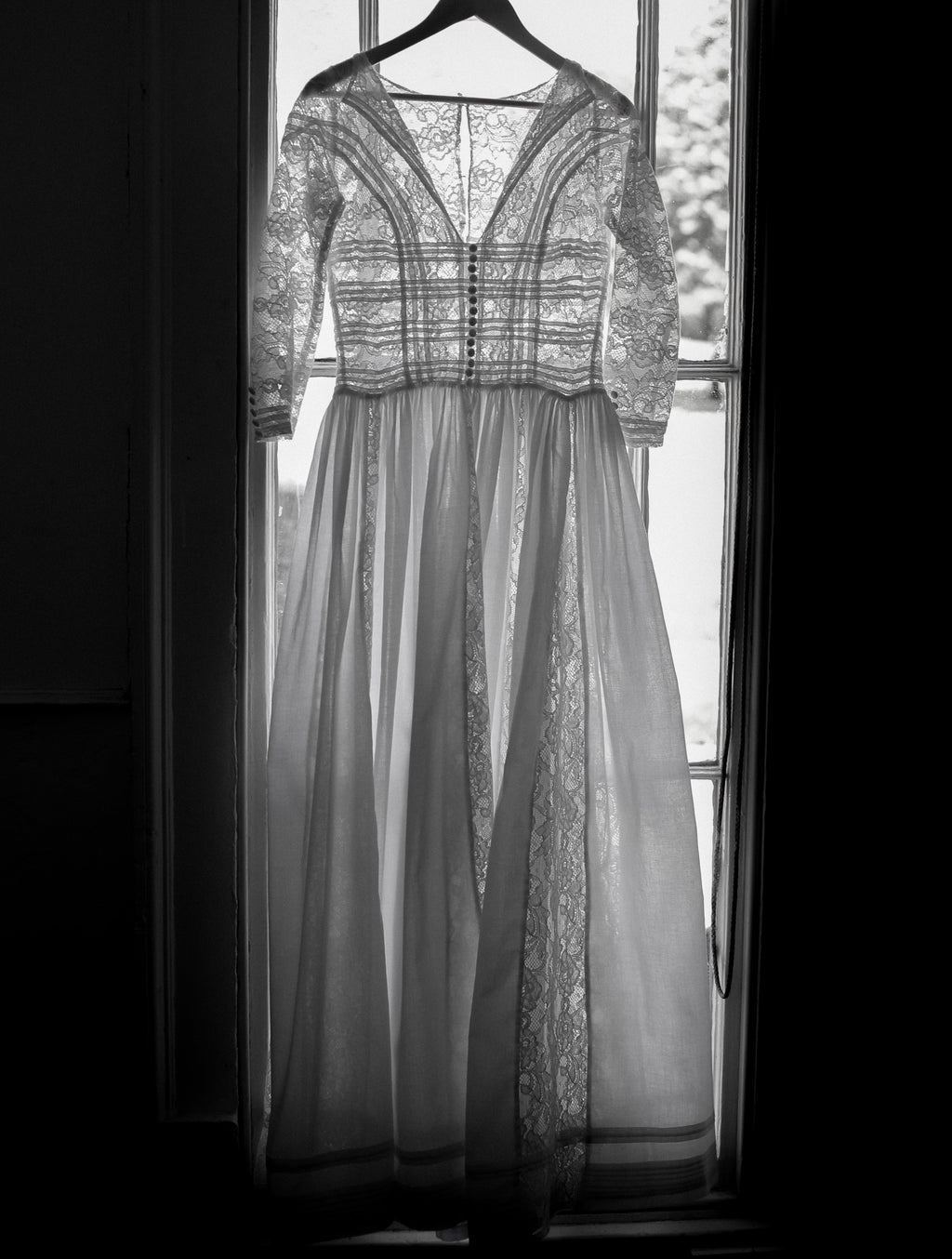 1910 - Edwardian Cotton Lace Maxi Dress (sample)