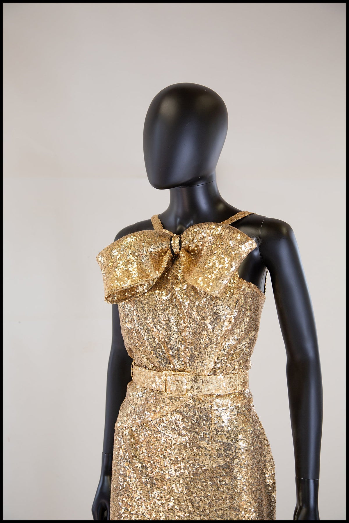 Hepburn K - Gold Sequin Old Hollywood Gown
