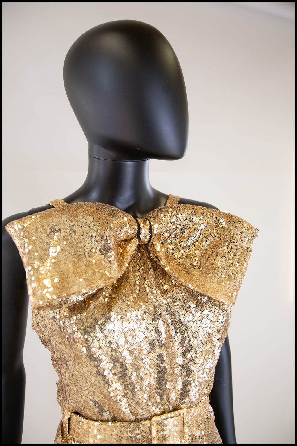 Hepburn K - Gold Sequin Old Hollywood Gown