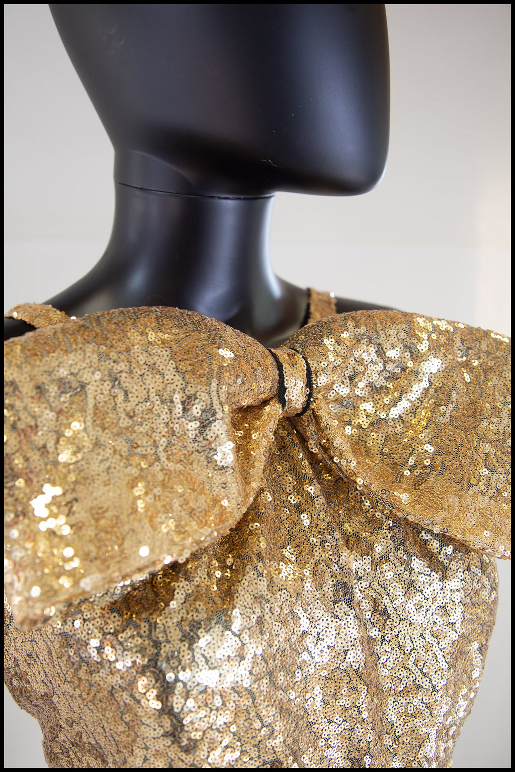 Hepburn K - Gold Sequin Old Hollywood Gown