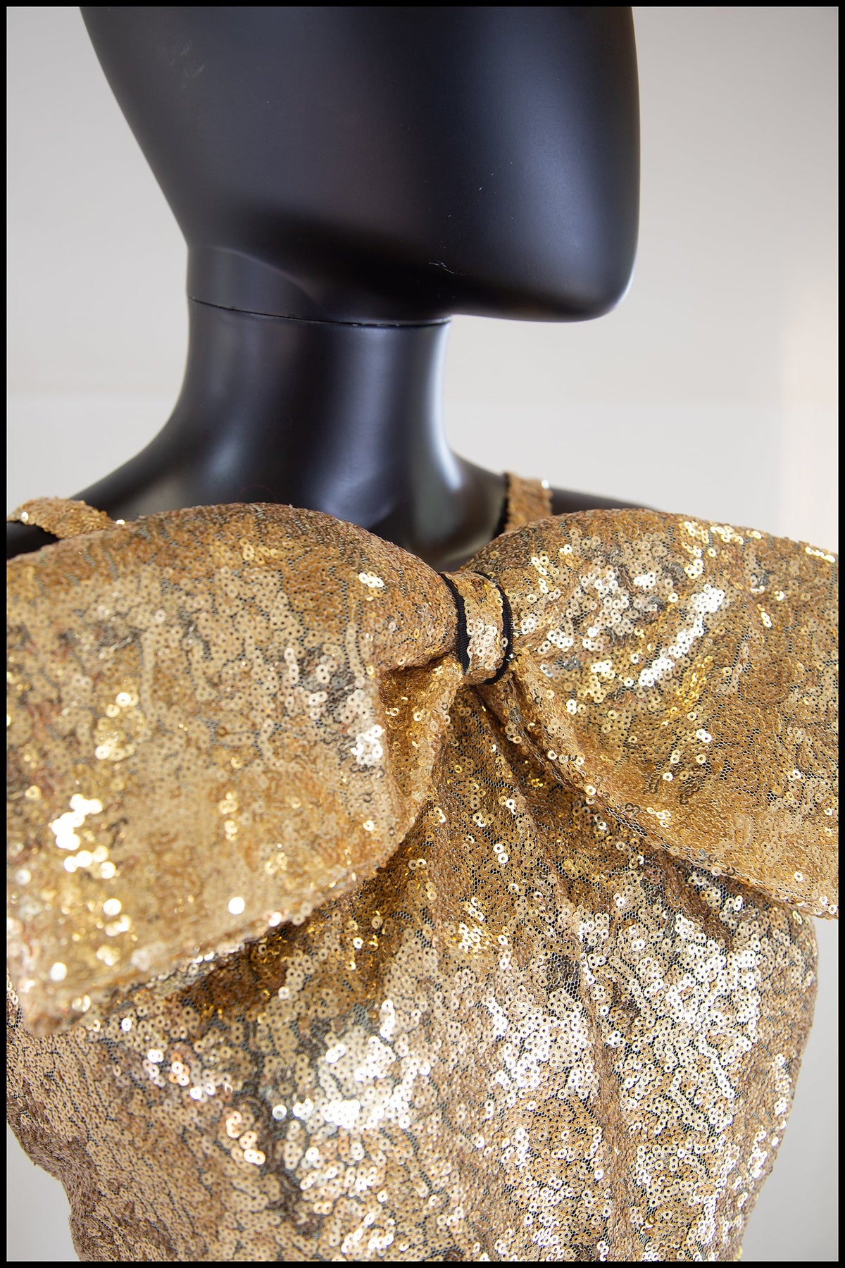 Hepburn K - Gold Sequin Old Hollywood Gown