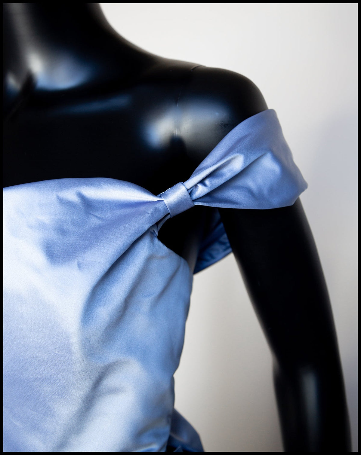 Brier Rose - Blue Silk Duchess Satin Dress
