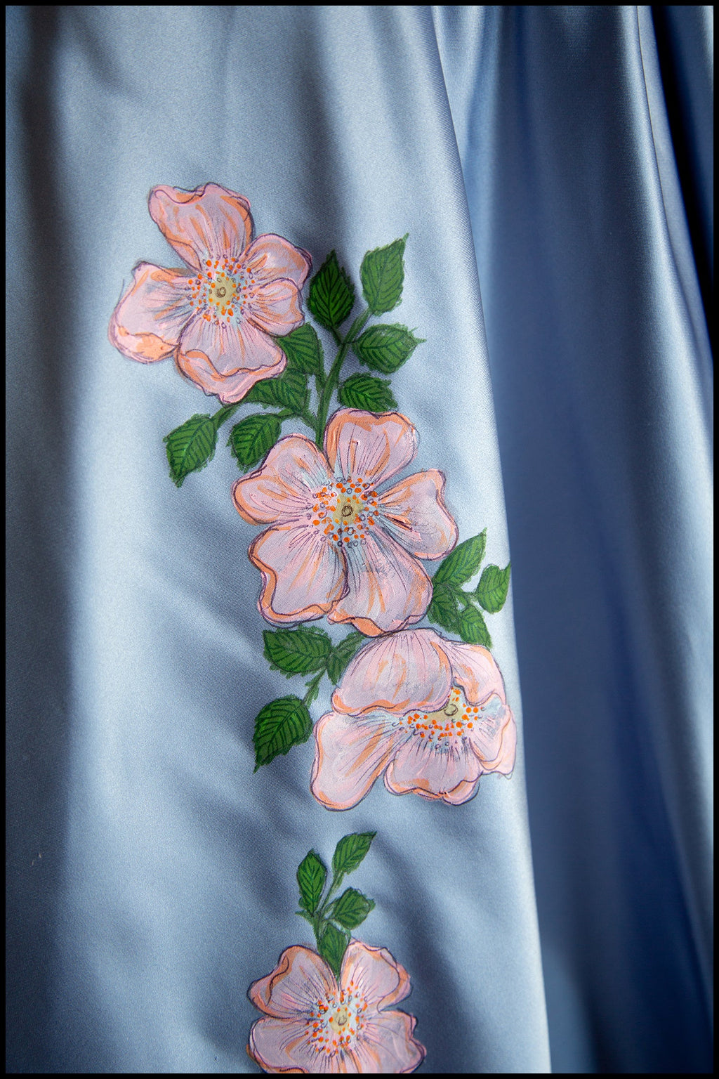 Brier Rose - Blue Silk Duchess Satin Dress