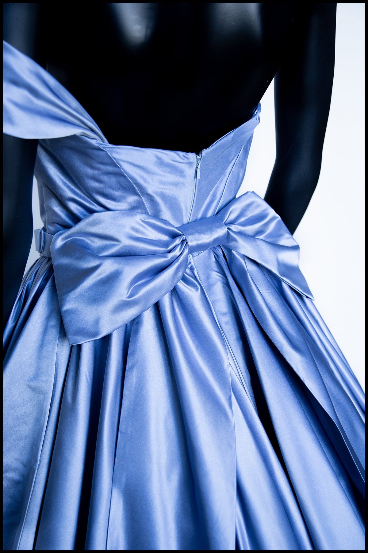 Brier Rose - Blue Silk Duchess Satin Dress