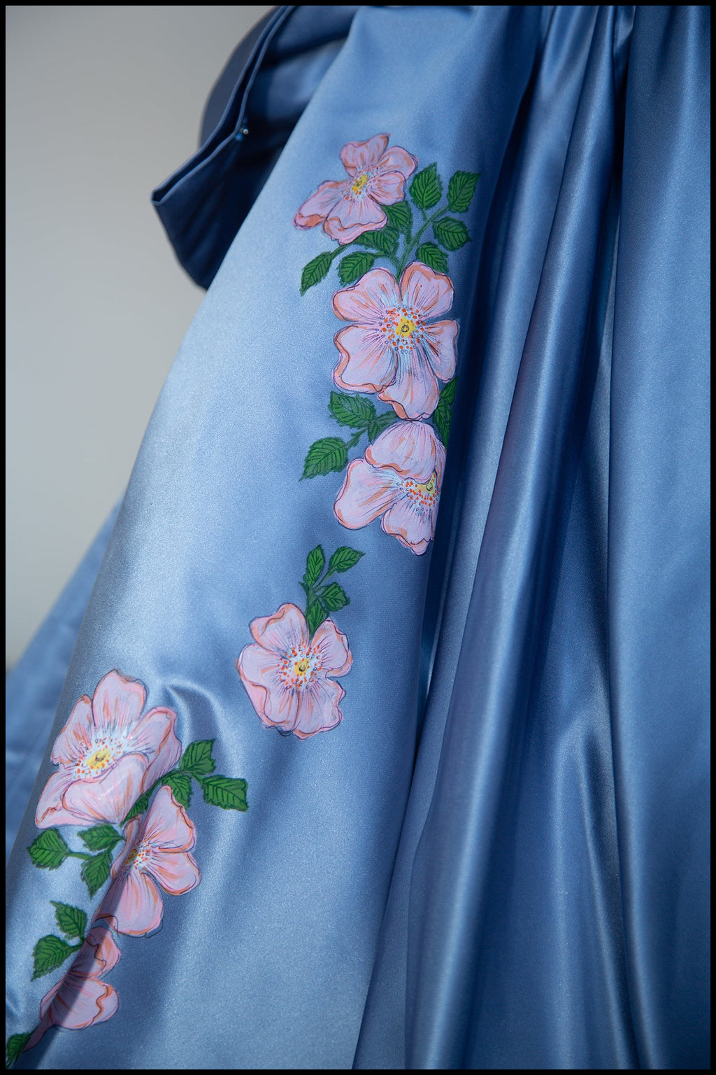 Brier Rose - Blue Silk Duchess Satin Dress