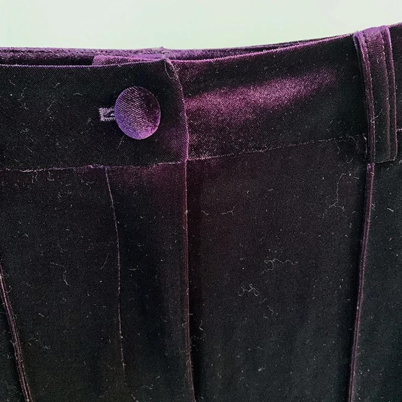 Women Green Velvet Blazer + Flare Trousers Suit