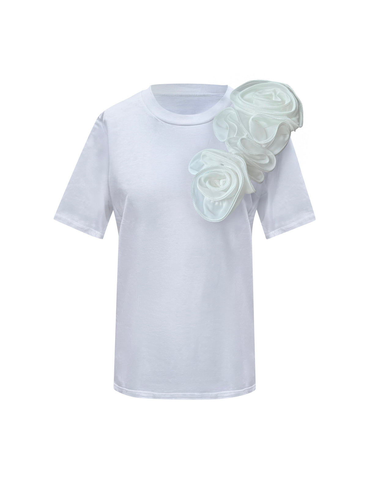 White Rose Toma Cotton T-Shirt