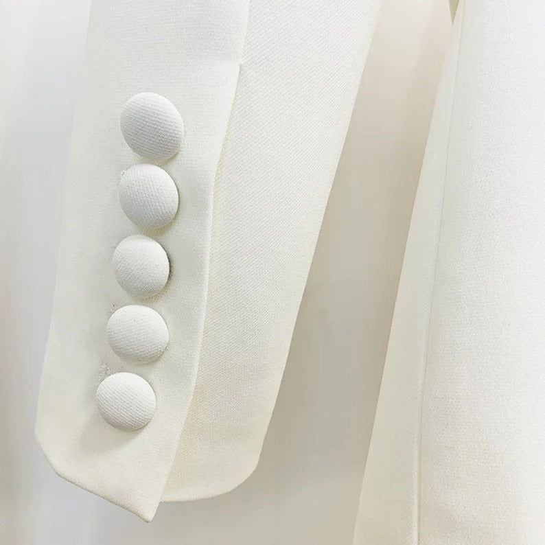 Women One-Button Blazer + Flare Trousers Suit - 6 Colors Available