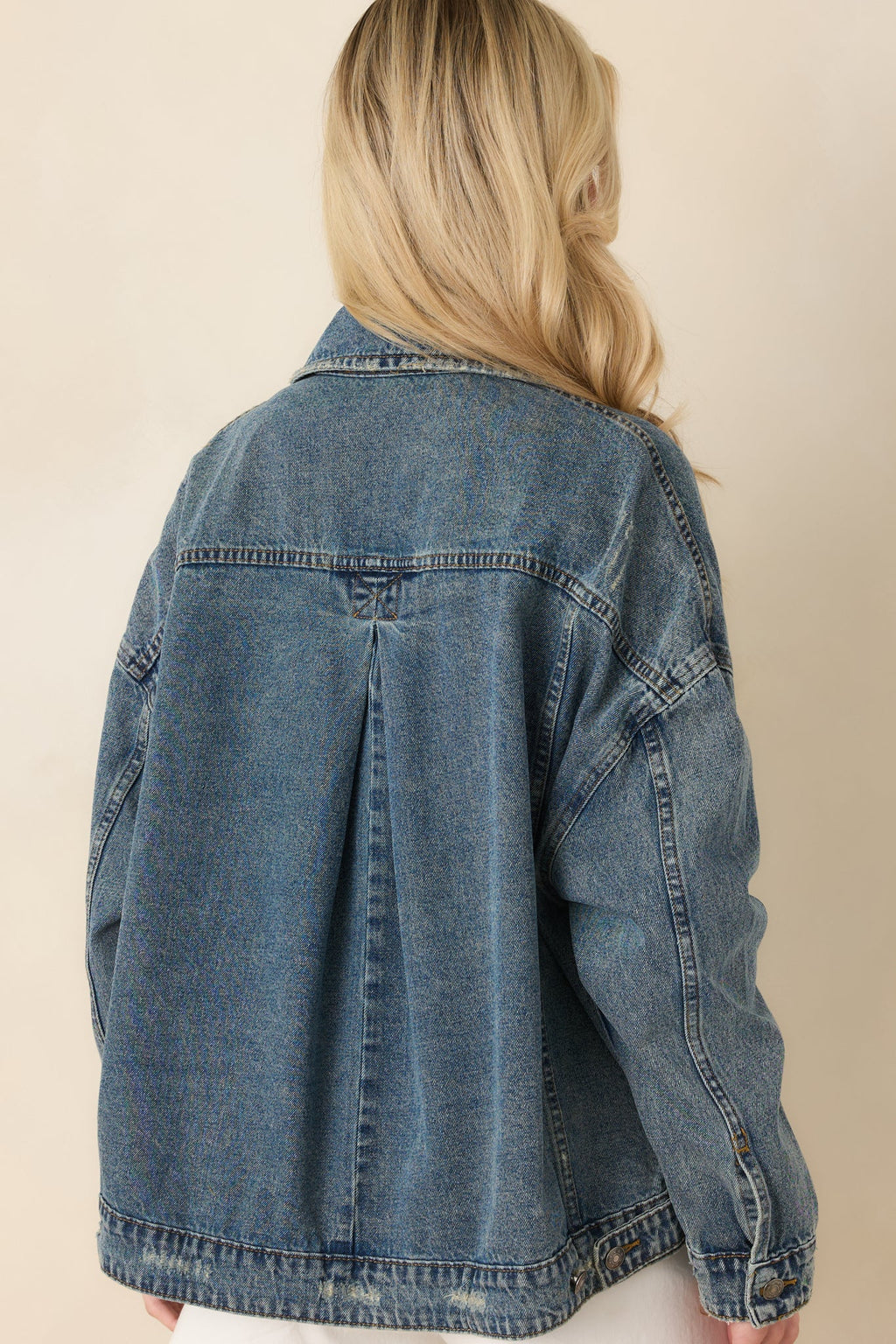 Anywhere You Go Medium Wash Cotton Denim Jacket