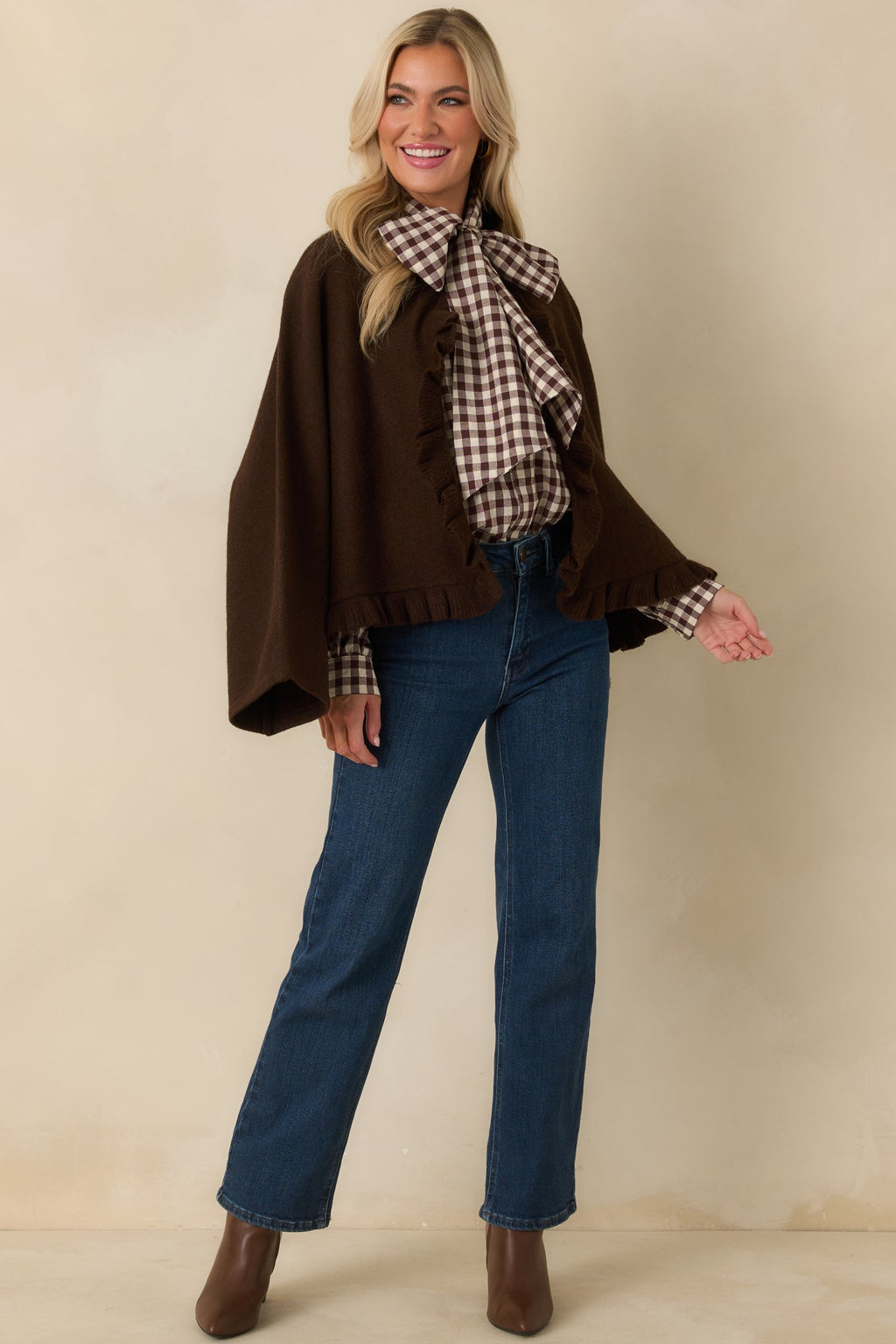 Prosperina Sabrina Dark Chocolate Knit Cardigan
