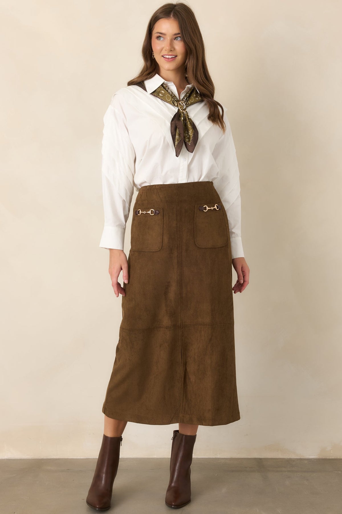 From Every Angle White Cotton Pleated Shoulder Button-Up Blouse