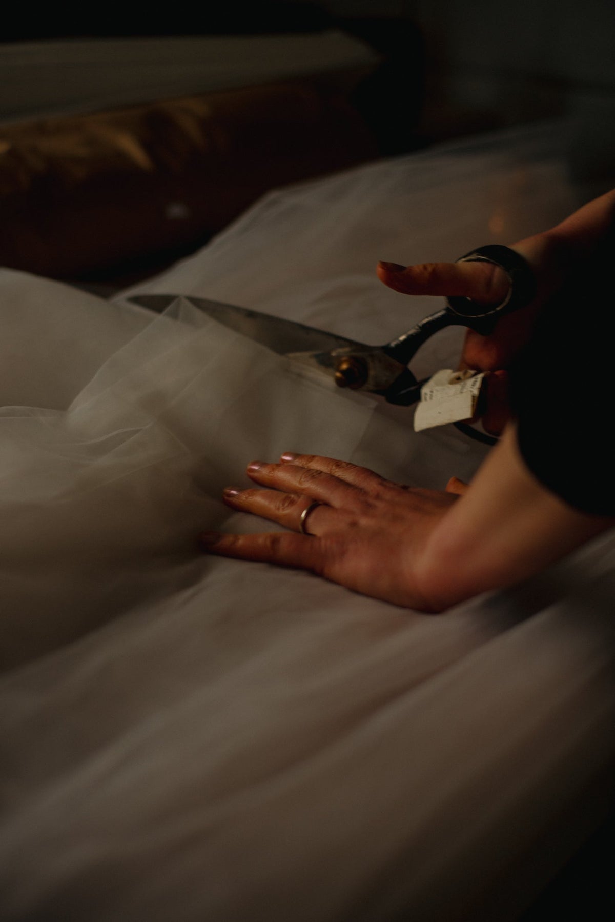 From the Source Original Draped Dress in Muslin, Tulle and Silk