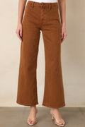 Penny For Your Thoughts Rust High Rise Wide Leg Jeans