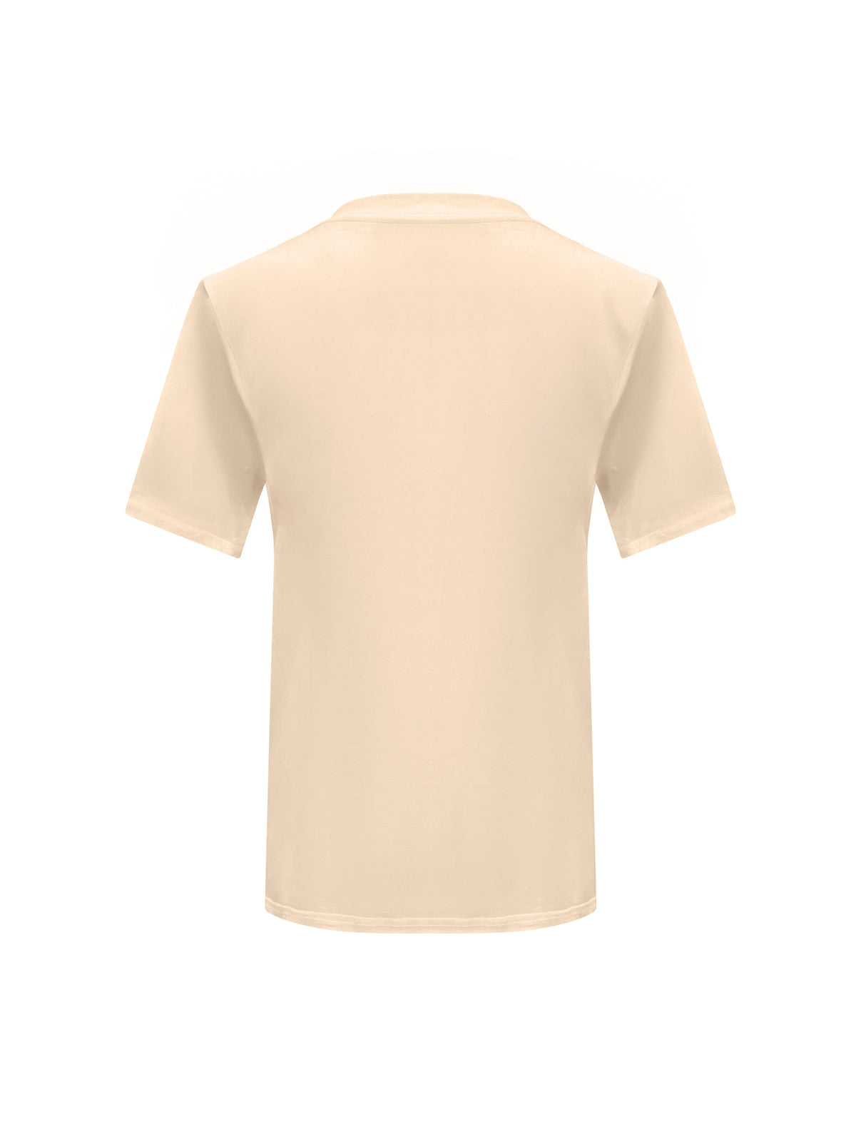 Beige Cotton Toma T-Shirt With Sequin Flower