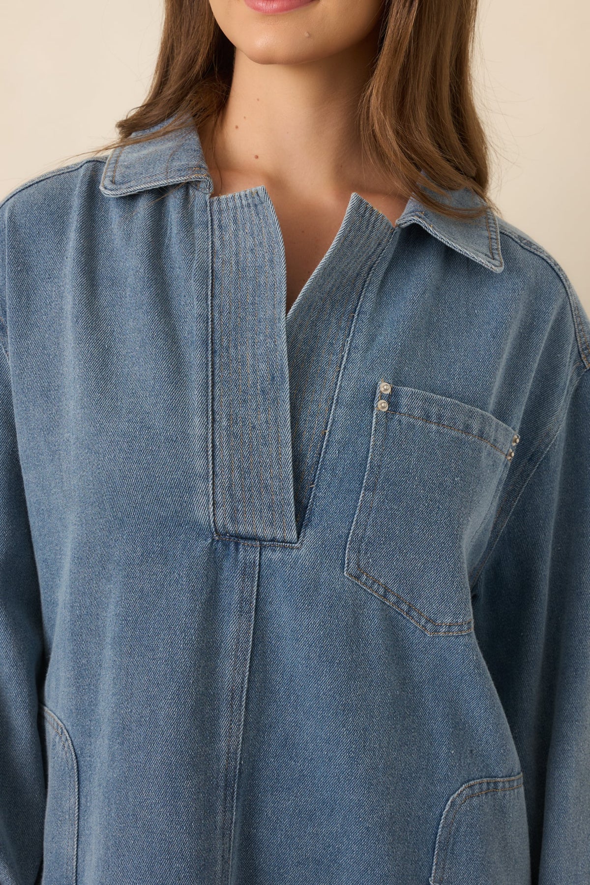 Everyday Route Medium Indigo Denim Mini Dress