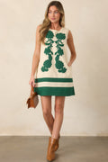 Flourish & Bloom Ivory Floral Embroidered Mini Dress
