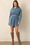 Everyday Route Medium Indigo Denim Mini Dress