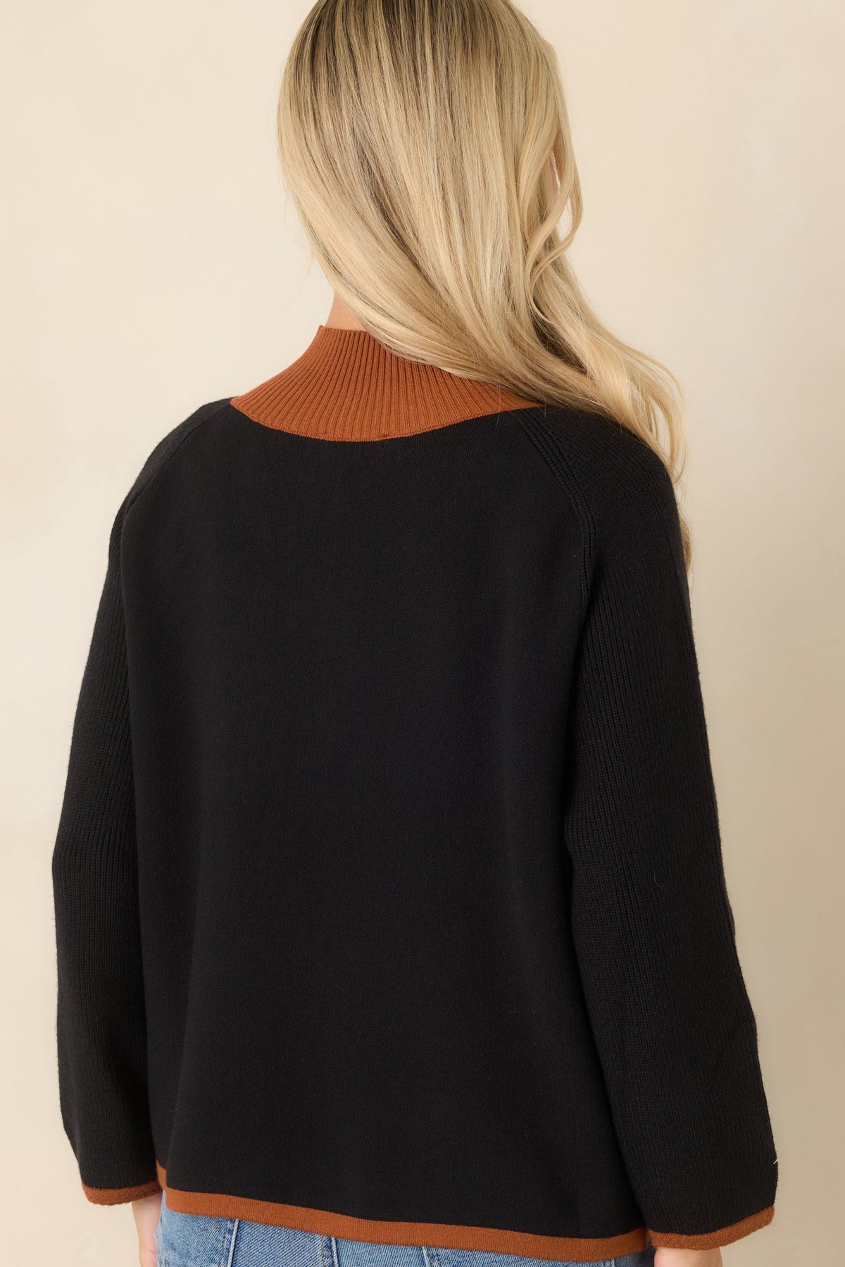 That Should Do It Black Contrast Trim Horsebit Cardigan