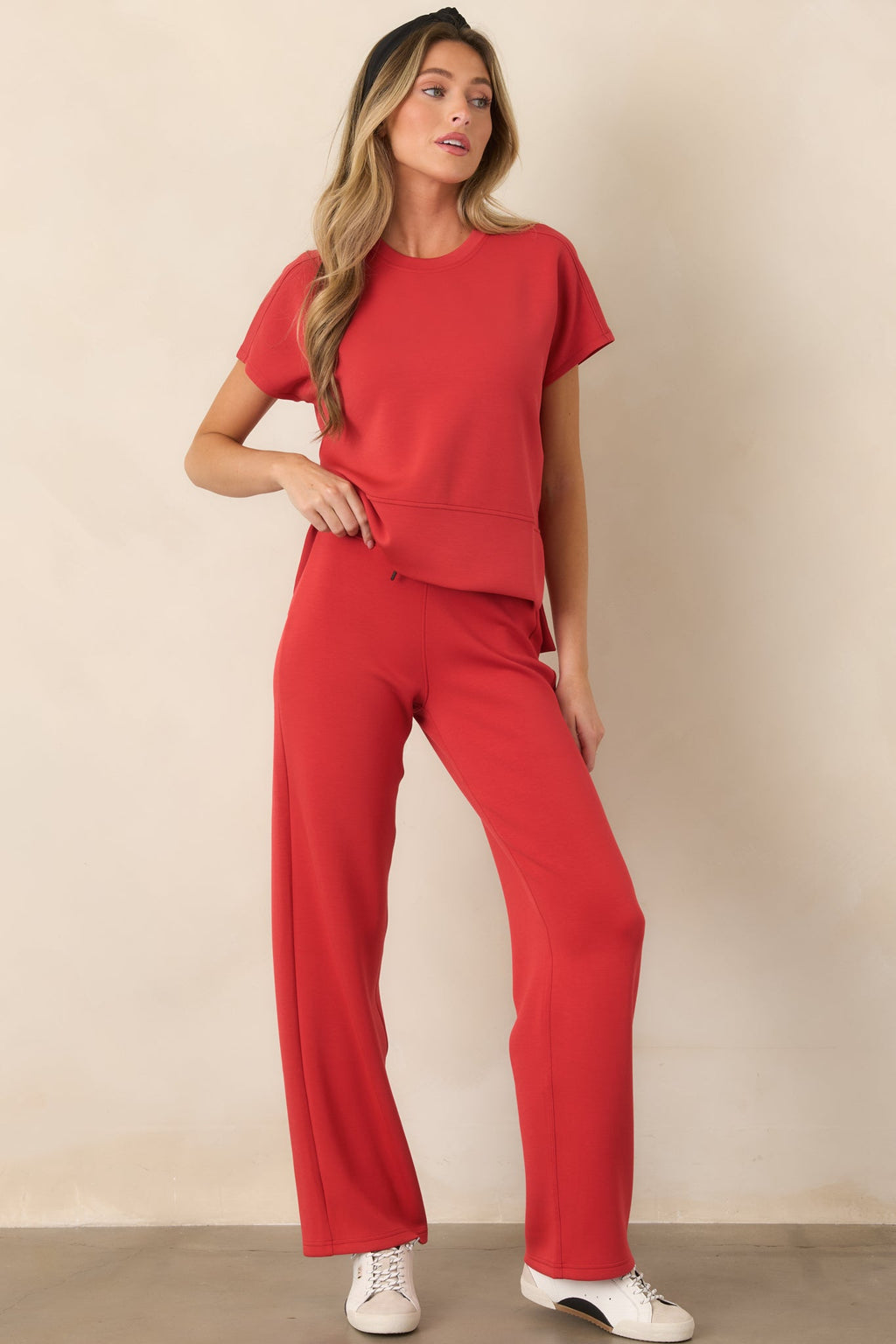 SPANX AirEssentials® Lip Stain Red Straight Leg Pant