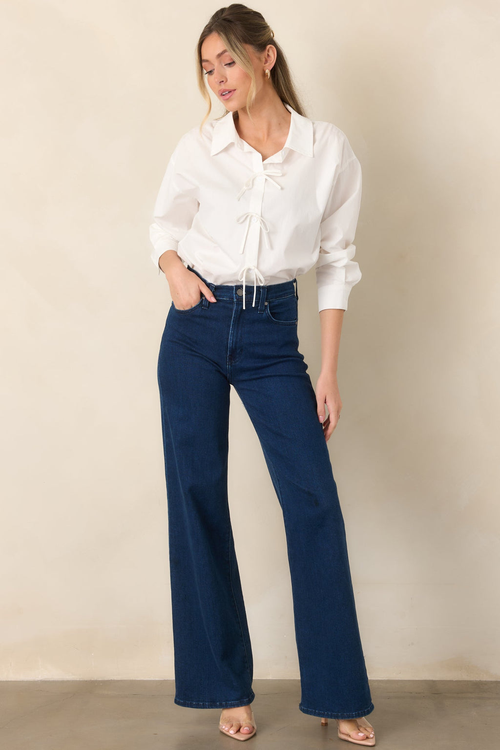All In The Details 100% Cotton Button Front Top