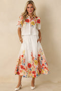 Tomorrow Will Come White Multi Cotton Floral Top