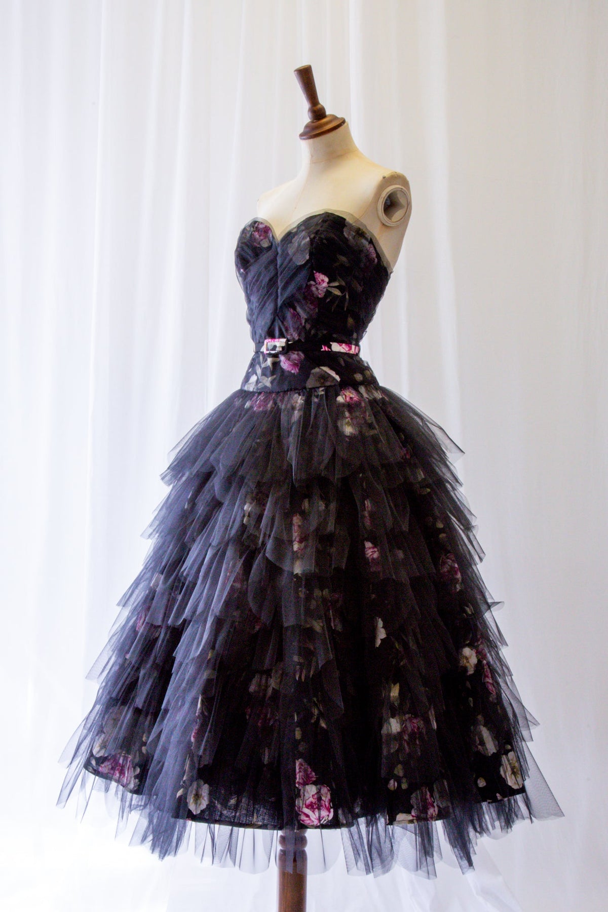 Yōsei Rose Linen Tulle Ballerina Dress