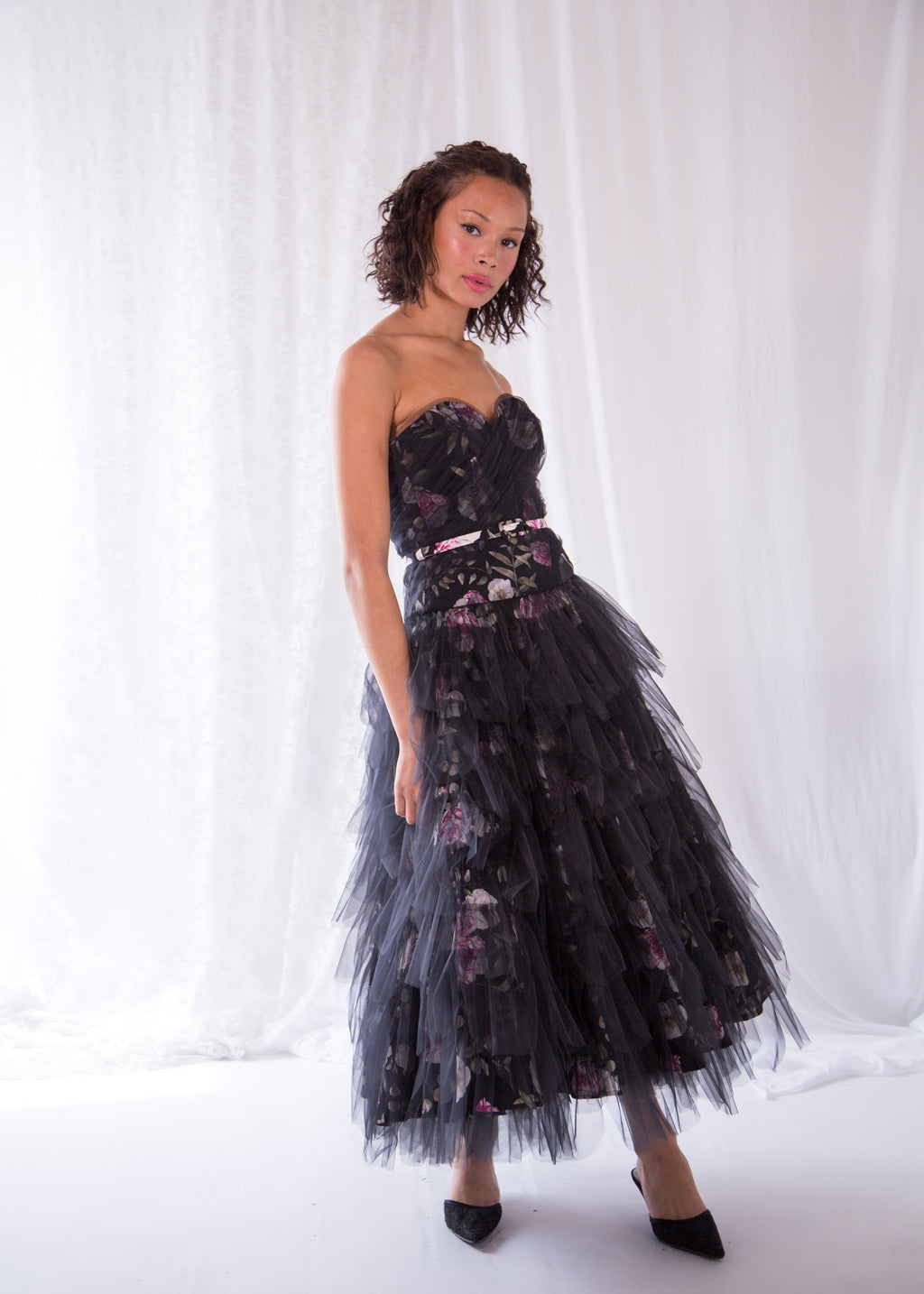 Yōsei Rose Linen Tulle Ballerina Dress